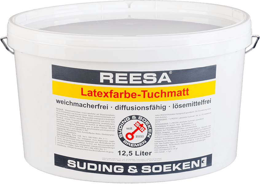 Глубоко-матовая латексная краска для стен и потолков Latexfarbe - Tuchmatt