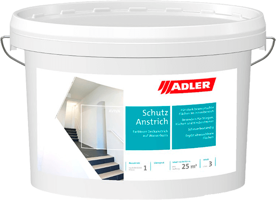 Бесцветное покрытие стойкое к мытью Aviva Schutzanstrich